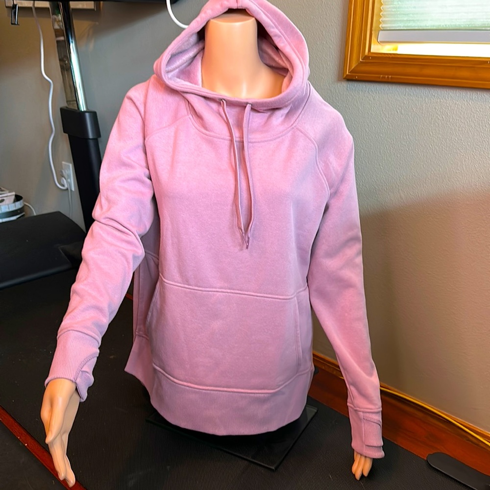 Athleta Cozy Karma Longer Hoodie. Size Small - Pink-purple color or mauve
